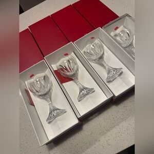 Baccarat Massena Wine Glasses NIB Retail $270 each, 4 available all NIBw sticker